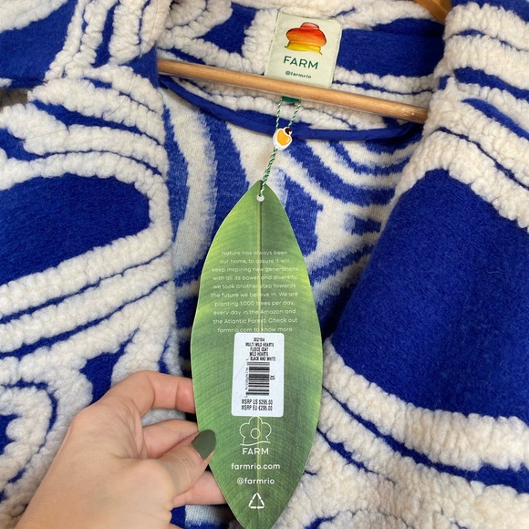 FARM Rio Fleece Multicolored Coat - Picture 5 of 8